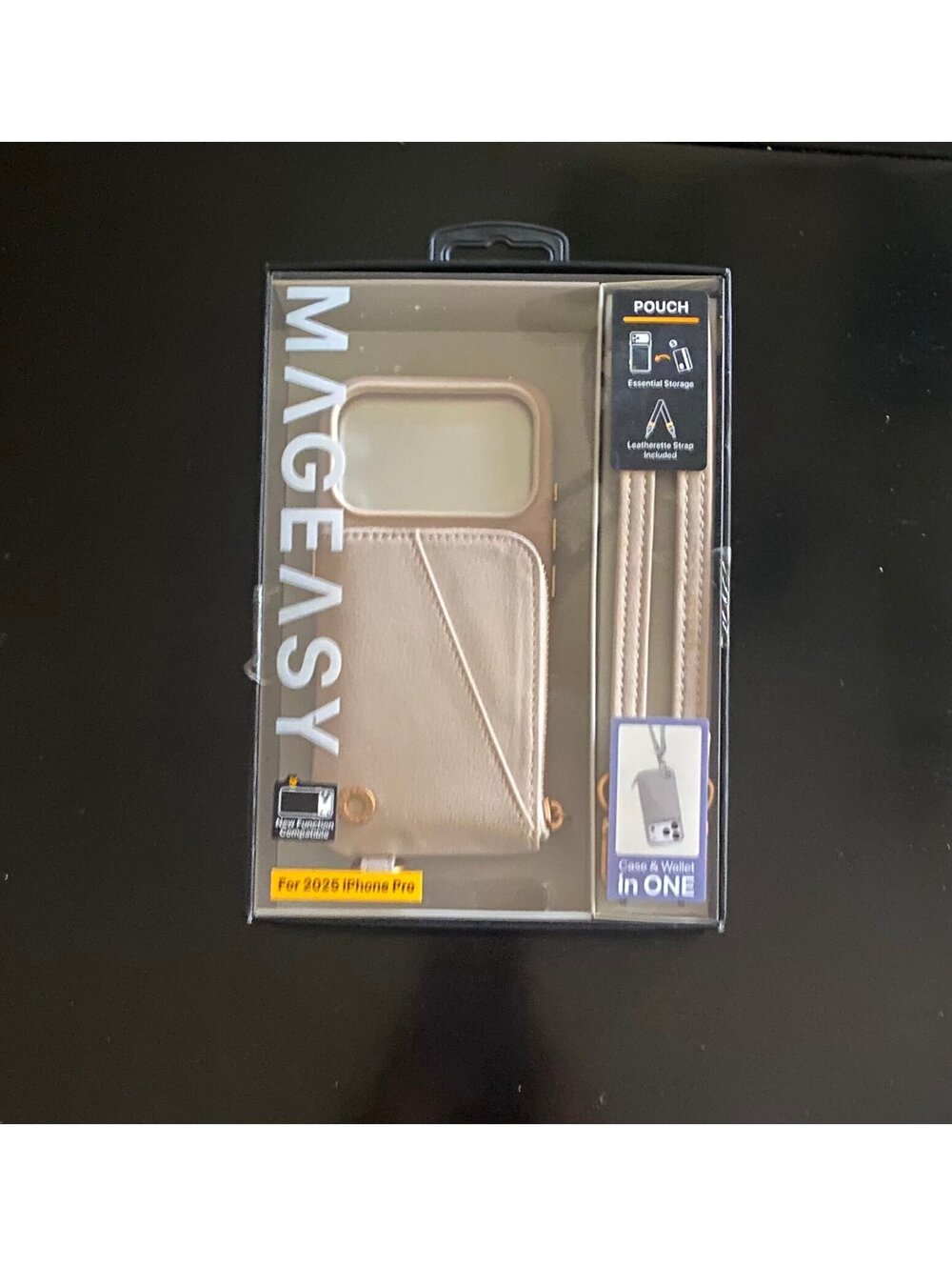 MAGEASY Wallet Case for iPhone 17 Pro Rose